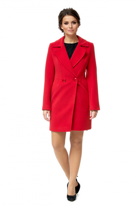 Женское пальто из текстиля с воротником 8001081