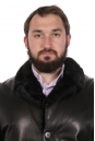 Мужская кожаная куртка из натуральной кожи на меху с воротником, отделка норка 8022673-7