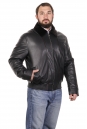 Мужская кожаная куртка из натуральной кожи на меху с воротником 8022680