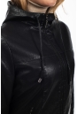 Женская кожаная куртка из эко-кожи с капюшоном 8023461-6